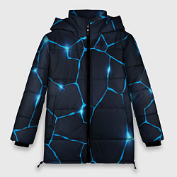 Женская зимняя куртка Синие разломы