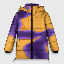 Куртка зимняя женская Фиолетовая река, цвет: 3D-красный