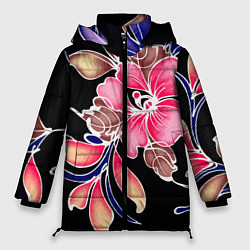 Куртка зимняя женская Сон в летнюю ночь Beautiful flower, цвет: 3D-светло-серый