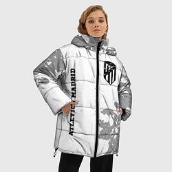 Куртка зимняя женская Atletico Madrid Sport на темном фоне, цвет: 3D-черный — фото 2