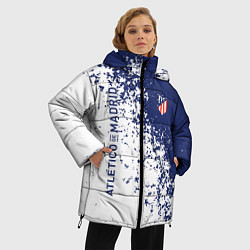 Куртка зимняя женская Atletico madrid football sport, цвет: 3D-красный — фото 2
