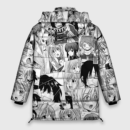 Женская зимняя куртка Log Horizon pattern / 3D-Красный – фото 2