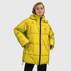 Куртка зимняя женская Уточка плывет, цвет: 3D-черный — фото 2