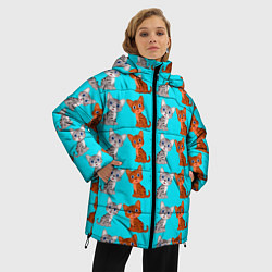 Куртка зимняя женская CURIOUS KITTENS, цвет: 3D-светло-серый — фото 2