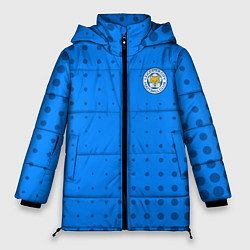 Куртка зимняя женская Leicester city Абстракция, цвет: 3D-светло-серый