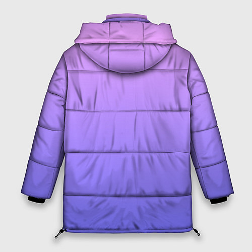 Женская зимняя куртка PINK-PURPLE GRADIENT ГРАДИЕНТ РОЗОВО-ФИОЛЕТОВЫЙ / 3D-Черный – фото 2