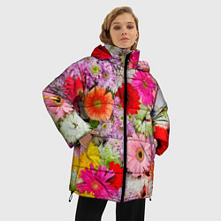 Куртка зимняя женская BEAUTIFUL FLOWERS, цвет: 3D-красный — фото 2