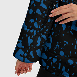 Куртка зимняя женская Psg брызги красок, цвет: 3D-черный — фото 2