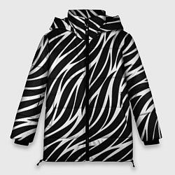 Куртка зимняя женская Волнистые Листы, цвет: 3D-светло-серый