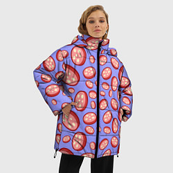 Куртка зимняя женская Колбасный дождь, цвет: 3D-черный — фото 2
