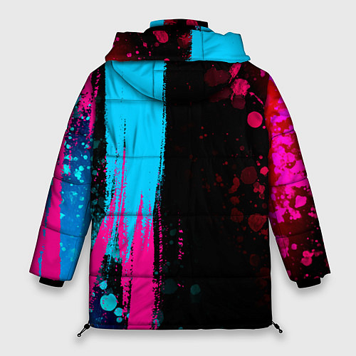 Женская зимняя куртка Papa Roach Neon Gradient / 3D-Черный – фото 2