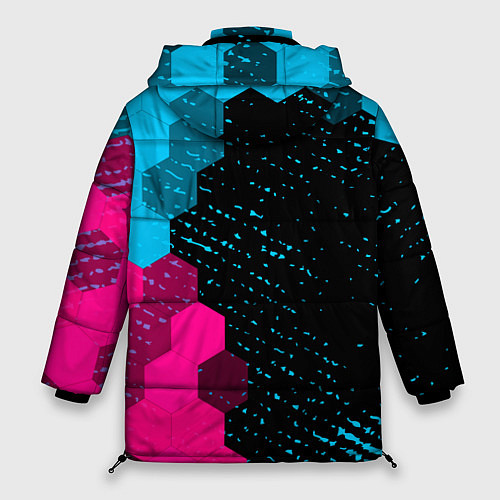 Женская зимняя куртка Rust Neon Gradient / 3D-Черный – фото 2