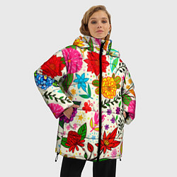 Куртка зимняя женская MULTI-COLORED VARIETY OF COLORS, цвет: 3D-красный — фото 2