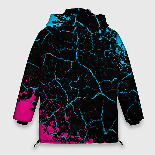 Женская зимняя куртка In Flames Neon Gradient / 3D-Черный – фото 2