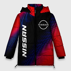 Куртка зимняя женская Nissan Красный Карбон, цвет: 3D-черный