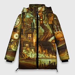Женская зимняя куртка Cool Steampunk painting