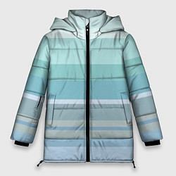 Куртка зимняя женская Морские линии, цвет: 3D-черный