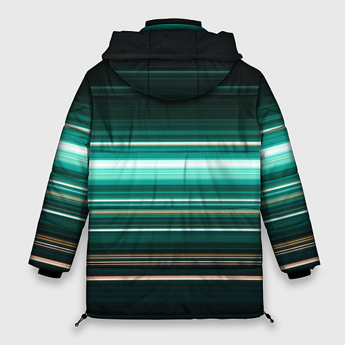 Женская зимняя куртка Градиент фейерверк / 3D-Черный – фото 2