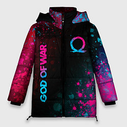 Куртка зимняя женская God of War - neon gradient, цвет: 3D-черный