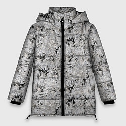 Куртка зимняя женская Светло серый абстрактный, цвет: 3D-светло-серый