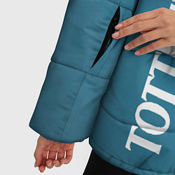 Куртка зимняя женская Тоттенхэм хотспур Абстракция, цвет: 3D-светло-серый — фото 2