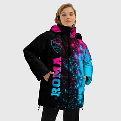 Куртка зимняя женская Roma - neon gradient: по-вертикали, цвет: 3D-черный — фото 2