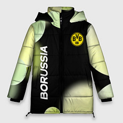 Куртка зимняя женская Боруссия Абстракция, цвет: 3D-черный
