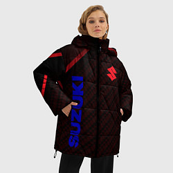 Куртка зимняя женская Suzuki Абстракция, цвет: 3D-светло-серый — фото 2