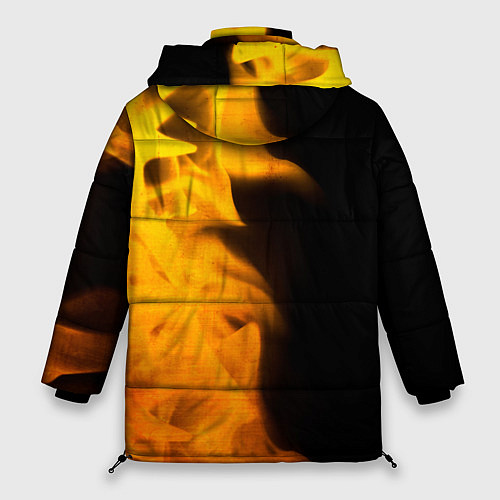 Женская зимняя куртка Chevrolet - gold gradient: по-вертикали / 3D-Черный – фото 2