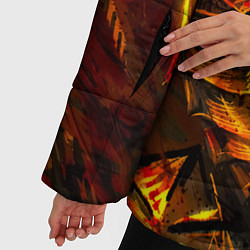 Куртка зимняя женская Берсерк Гатс В Огне, цвет: 3D-светло-серый — фото 2