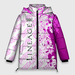 Куртка зимняя женская Lineage 2 pro gaming: по-вертикали, цвет: 3D-черный