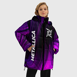 Куртка зимняя женская Metallica violet plasma, цвет: 3D-черный — фото 2