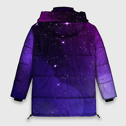 Женская зимняя куртка Disturbed просто космос / 3D-Черный – фото 2