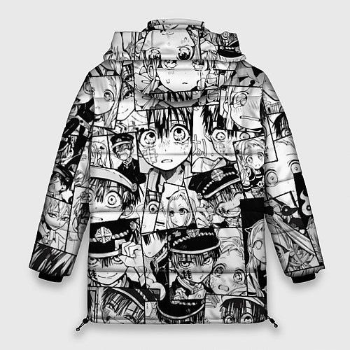 Женская зимняя куртка Туалетный мальчик Ханако кун паттерн / 3D-Черный – фото 2