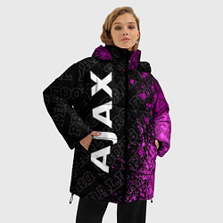 Куртка зимняя женская Ajax pro football: по-вертикали, цвет: 3D-черный — фото 2