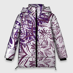 Женская зимняя куртка Фиолетовые мандалы