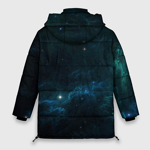 Женская зимняя куртка Космическая туча / 3D-Черный – фото 2