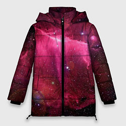 Куртка зимняя женская Рубиновая туманность, цвет: 3D-красный