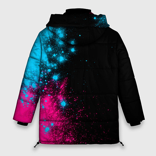 Женская зимняя куртка Garbage - neon gradient: по-вертикали / 3D-Черный – фото 2