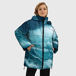 Куртка зимняя женская Буря в море, цвет: 3D-черный — фото 2