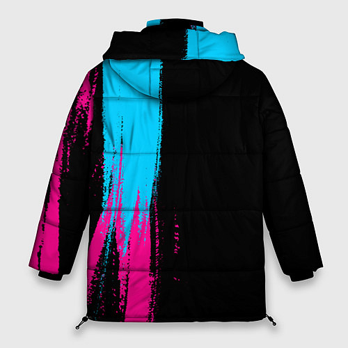 Женская зимняя куртка Zelda - neon gradient: по-вертикали / 3D-Черный – фото 2