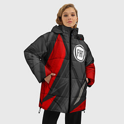 Куртка зимняя женская Fiat sports racing, цвет: 3D-черный — фото 2
