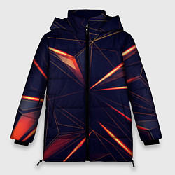 Куртка зимняя женская Раскаленные грани, цвет: 3D-светло-серый
