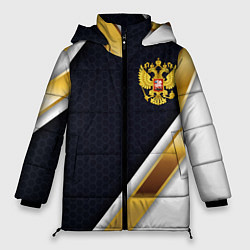 Куртка зимняя женская Gold and white Russia, цвет: 3D-красный