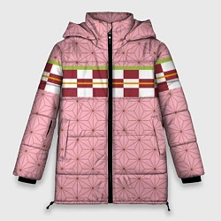 Куртка зимняя женская Кимоно Незуко, цвет: 3D-черный