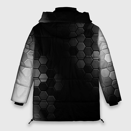 Женская зимняя куртка Inter sport на темном фоне: по-вертикали / 3D-Черный – фото 2