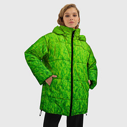 Куртка зимняя женская Трава зеленая, цвет: 3D-красный — фото 2