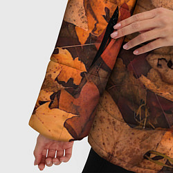 Куртка зимняя женская Опавшие листья, цвет: 3D-красный — фото 2