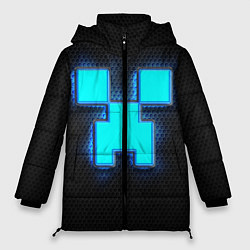 Куртка зимняя женская Minecraft Creeper - neon, цвет: 3D-красный