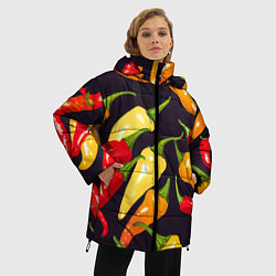 Куртка зимняя женская Много перчиков, цвет: 3D-светло-серый — фото 2